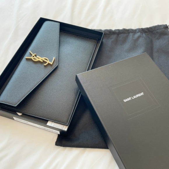 SOLD YSL SAINT LAURENT UPTOWN CLUTCH - Picture 7 of 7